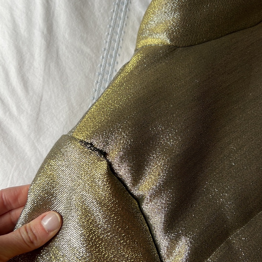 Gold Puffer Jacket - image 2